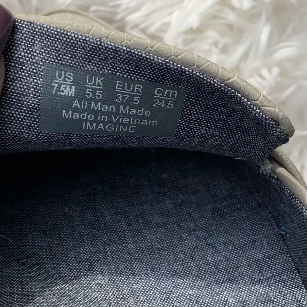 Dr Scholl’s Wedge Loafer Taupe Comfort Slip On Shoes Women 7.5 Imagine